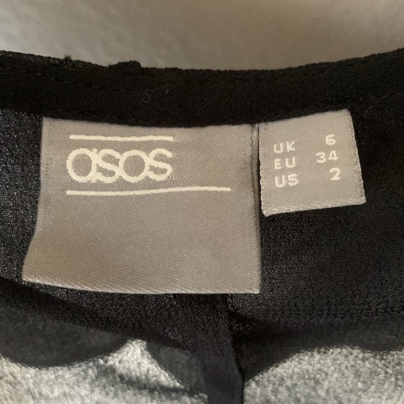 ASOS Cold Shoulder Flounce Sleeve Flowy Blouse - Picture 3 of 5